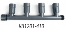 Коллектор с 1"НР, 4 поворотных соединения 1" ВР Х муфта 1" НР RB1201-410