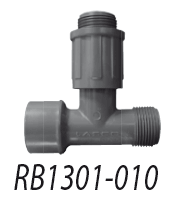 Т-образный фитинг 1’’ ВР X 1’’ НР поворот.соедин.X муфта 1’’ НР 1301-010